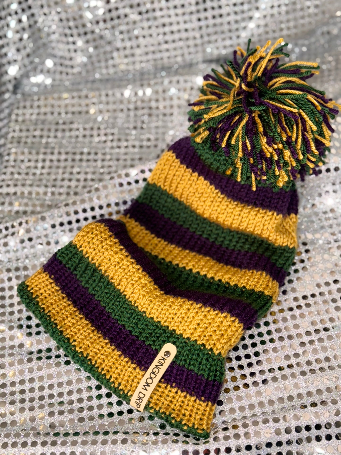 Dem Colors (Mardi Gras) Beanie