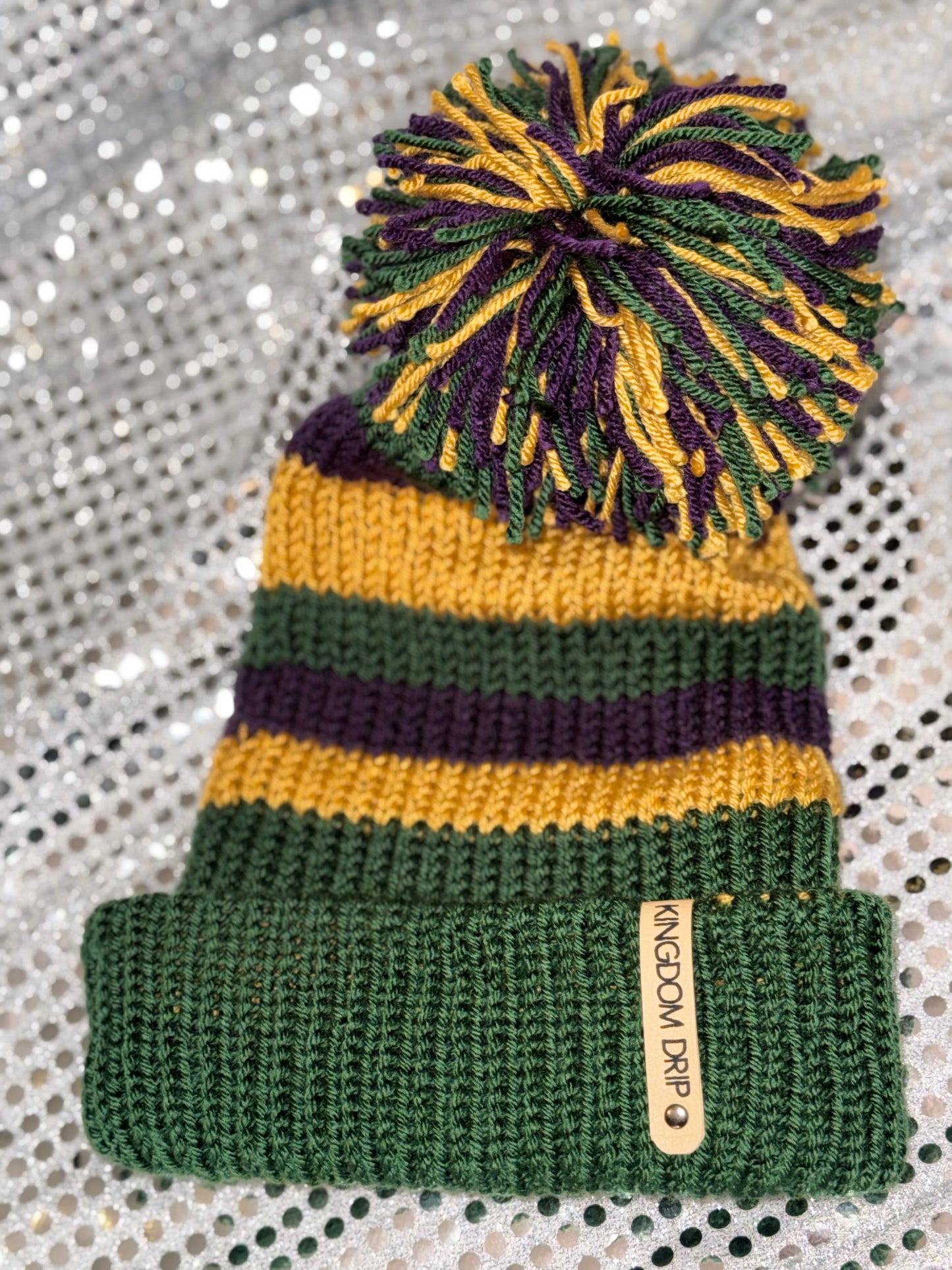 Dem Colors (Mardi Gras) Beanie