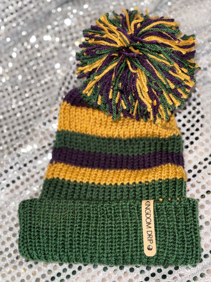 Dem Colors (Mardi Gras) Beanie