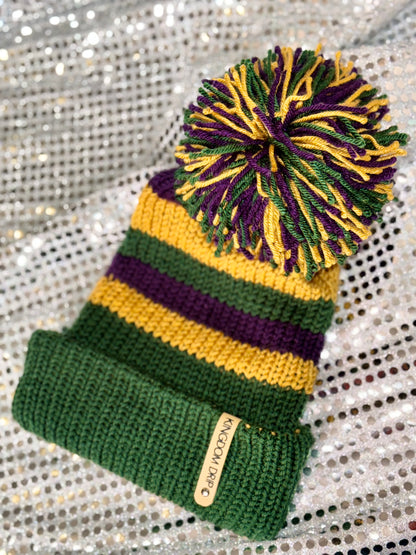 Dem Colors (Mardi Gras) Beanie