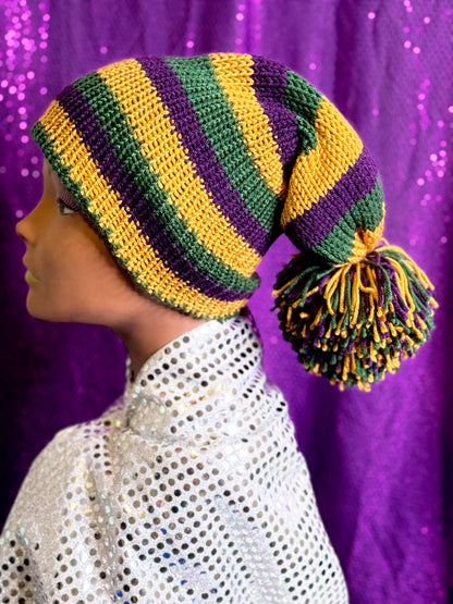 Dem Colors (Mardi Gras) Beanie